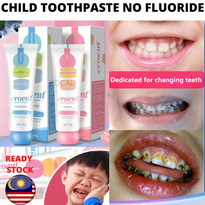 【Local stock】Baby toothpaste without fluoride, antimoth and anti