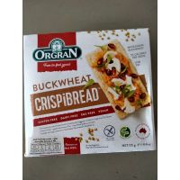 มาใหม่? Orgran Glutenfree Toasted Buckwheat Crispibread ขนมปังธัญพืช อบกรอบ ออร์แกรน 125g มีจำนวนจำกัด