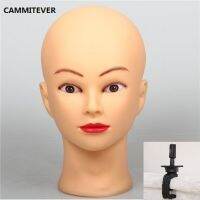 (Popular toys)  CAMMITEVER หัวนางแบบกับผู้ถือ Hairdress ตุ๊กตาหญิงพลาสติกสำหรับวิกผม