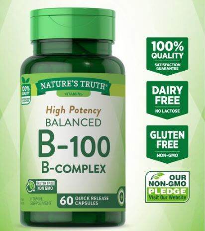 Nature's Truth Balanced B 100 B Complex 60 Capsules | Lazada PH