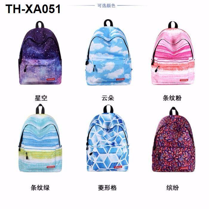 sky-backpack-female-korean-version-2019-new-student-burden-reduction-breathable-schoolbag-large-capacity-travel-leisure