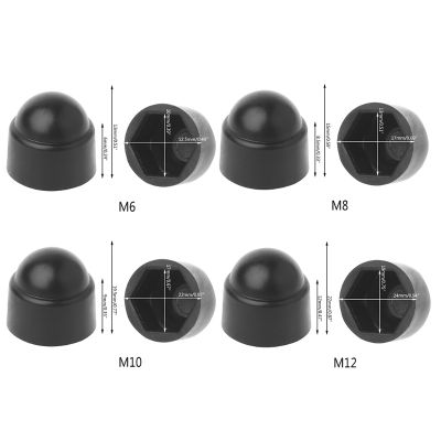 10Pcs M6 M8 M10 M12 Bolt Nut Dome Protection Caps Covers Exposed Hexagon Plastic