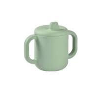 BEABA ถ้วยซิลิโคนหัดดื่ม Silicone Learning Cup - Frosty Green