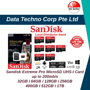SanDisk Extreme Pro A2 200MB 256GB 128GB 64GB 32GB micro SD SDHC