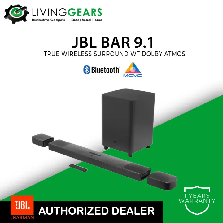 JBL BAR 9.1 TRUE WIRELESS SURROUND 9.1 Channel Soundbar System With ...