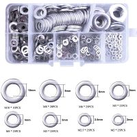 180pcs M2 M2.5 M3 M4 M5 M6 M8 M10 Stainless Steel Flat Washer Plain Washer Flat Gasket Rings Assortment Kit for Sump Plugs Nails Screws  Fasteners