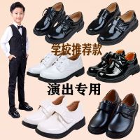 Special offer boys black leather shoes students middle and big boys chorus performance uniform shoes little boys childrens leather shoes