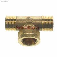 2pcs 1/2 quot; BSP Male x 1/2 quot; BSP Female x 1/2 quot; BSP male Tee 3 Way Brass Pipe fitting Connector for water fuel gas