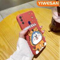 YIWESAN เคส M30s ปลอกสำหรับ Samsung M21ลายการ์ตูนโดราเอมอนเคสโทรศัพท์ดีไซน์ใหม่บางแบบสร้างสรรค์เคสป้องกันขอบสี่เหลี่ยมเคสนิ่มเคสปลอกซิลิโคนกันกระแทก