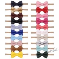 【hot sale】✾☞◄ C05 1Pc Baby Girls Leather Hair Bows Headband Soft Elastic Hair Band Accessories for Kids