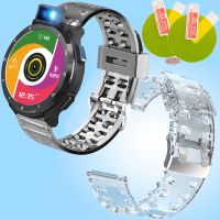 Dla KOSPET OPTIMUS 2 Ultra Smart watch sportowy pasek TPU Soft Band przezroczysta bransoletka folia ochronna na ekran