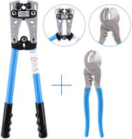 HX-50B Wire Terminal Crimping Tool Cable Lug Crimper Hex Crimping Cutter Pliers 6-50mm AWG 22-10 Tube connector hand tools