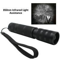 2Pcs 850nm Infrared IR Flashlight Night Vision Light Assistant Lantern Illuminator 200m-400m Distance