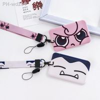 Ins Couple Cute Cartoon Lanyard Card Holder Holder Student Credential For Pass Card Credit Card Straps Key Ring Girl Gift