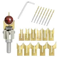 Professional Wooden Rosary Bead Making Drill Bit Kit Milling Cutter Woodworking Tool Set Carpenter Tools 16PCS Drills  Drivers