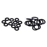 【CW】 20 Pcs Black Rubber Oil Seal O Shaped Rings Seal Washers 10 Pcs 8 X 4 X 2 mm  amp; 10 Pcs 16 X 12 X 2 mm