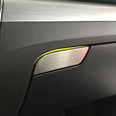 สเเตนเลสสำหรับเก็บของในรถ,กล่องเก็บของพร้อมเลื่อมตกแต่งสติกเกอร์ตกแต่งสำหรับภายในรถ2016 3ชิ้น2020อุปกรณ์เสริมภายในรถ