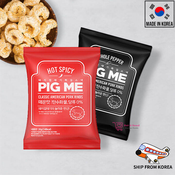 Korea PIG ME Keto Crispy Pork Rinds Pork Skin Snack 30g 0