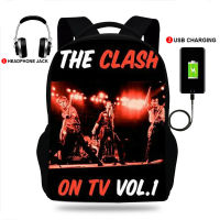 The CLash High school backpack for girls unisex book bag teenage boys school bags youth student sports travel backpack usb port