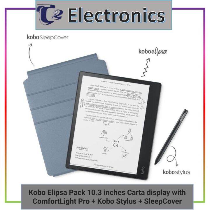 Kobo Elipsa Pack 10 3 Inches Carta Display With ComfortLight Pro Kobo