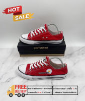 รองเท้าผ้าใบConverse - ดอกเดซี่ SIZE.36-45 สีแดงรองเท้าแฟชั่น รองเท้าลำลอง ใส่สบาย การันตีคุณภาพ