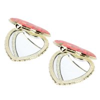 Portable Mirror Heart Two-sided Makeup Shaped Outdoor Vanity Mini Small Mirrors