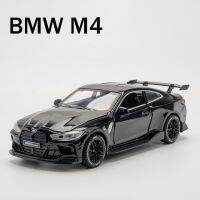 โมเดลโมเดลรถ Bmw M4 Im G82ซุปเปอร์คาร์แบบ1:32รถโลหะผสมพร้อมไฟดึงเสียงโมเดลของเล่นหล่อสำหรับเด็ก