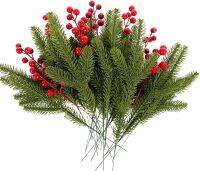 Artificial Plant Christmas Tree Pine Needle And Red Berry DIY Craft For Home Decor Artificial Plant For Festive Decor