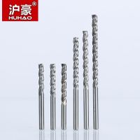 HUHAO 5pcs / lot Shank 3.175mm 3 ขลุ่ยเครื่องตัดเกลียวเราเตอร์บิตสําหรับไม้ CNC End Mill Carbide Milling Cutter CEL 12-42mm