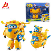 Super Wings 5นิ้ว Transforming Donnie &amp; Mini Magnetic Transforming Super Action Figures Deformation Kids Boy Girls Toys