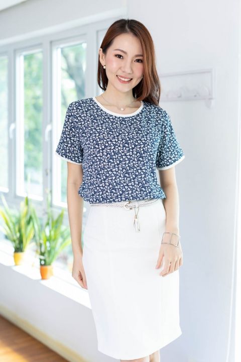 narinari-mt4015-round-neck-top-เสื้อคอกลมทรงชิล