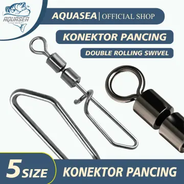 Jual SONLINE ZXBZ Konektor Kili-kili Pancing Rolling Swivel Bahan Stainless  Steel Fishing Gear