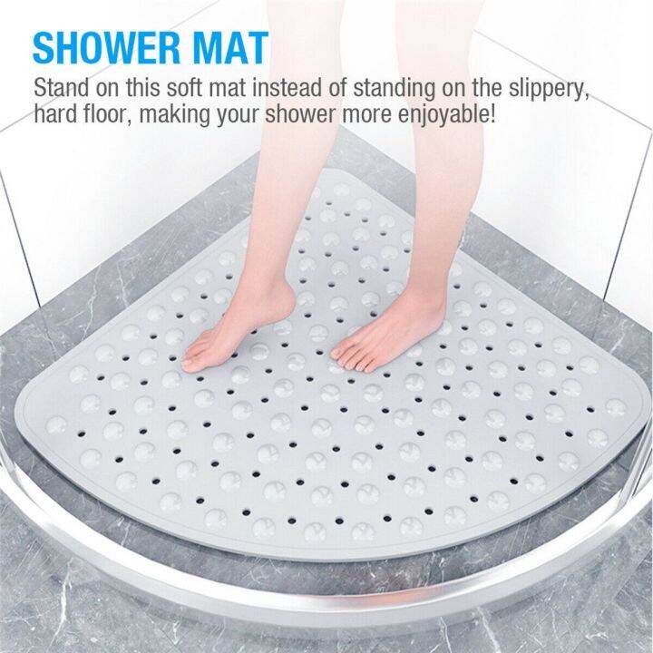 ห้องน้ำ Bath Non Slip Mat มุม Bath เสื่อกันลื่น Pad Quadrant ภาค Ruer