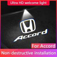 Xps 2Pcs Honda Accord รถประตูยินดีต้อนรับแสงเลเซอร์ฉาย Ghost Shadow โคมไฟเตือน Ambient Light สำหรับ Honda Accord Refit อุปกรณ์เสริม Ultra-Clear ไม่มีซีดจาง