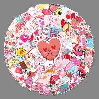 【LZ】◑✆  Cartoon Sweet Dia dos Namorados Adesivos Doodle Adesivos Mala Capacete Geladeira Notebook Brinquedos para Crianças 100 Folhas