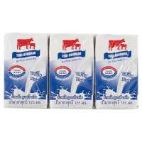 Free delivery Promotion Thai Denmark UHT Milk Plain 125ml. Pack 6 Cash on delivery เก็บเงินปลายทาง