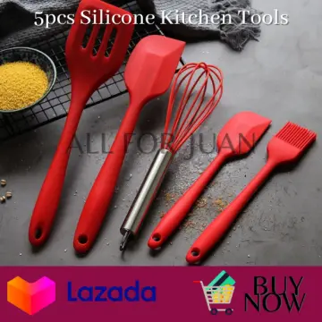 Silicone Kitchen Utensils Set 19Pcs Non-Stick Cookware For Wooden Spatula  Egg Beaters Kitchenware Kitchen Accessories