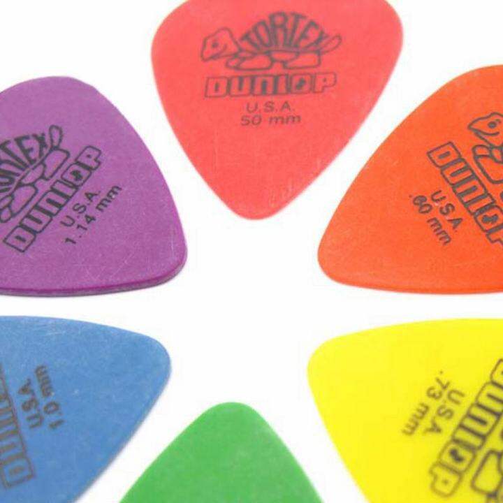 10pcs-dunlop-guitar-picks-electric-guitar-parts-picks-accessories-6-kinds-thickness-picks