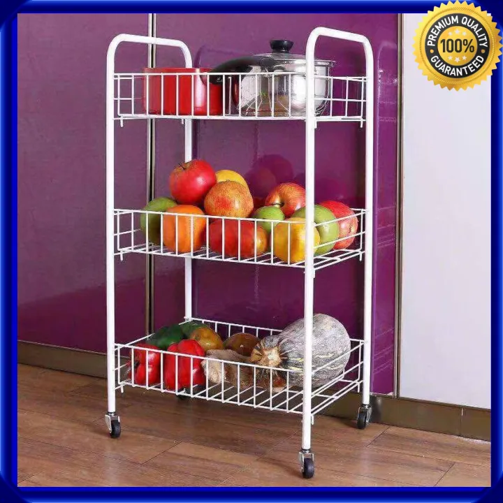 aja 3Tier MultiPurpose Removable Kitchen Cart Storage Rack cart storage shelf wire utility