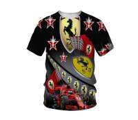 xzx180305  F1  Scuderia Ferrari2023 Signature 3D T-Shirt 44