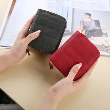 New Wallet for Women High Quality Short Coin Purse Mini Card Bag Female  Ladies Small Wallets Magnetic Clasp Zipper PU Leather