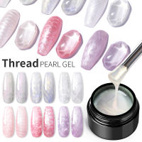 Amber Phototpy กาว Pearlescent ภาพวาดกาวเล็บ Pretty Threaded กาวเล็บ Shimmering Phantom เจล DIY Nail Art Decor