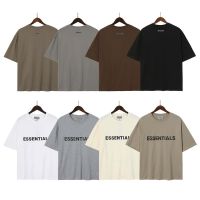 ◊✕◄ เสื้อยืดคอกลม แขนสั้น ผ้าฝ้าย พิมพ์ลายตัวอักษร FOG Essentials แฟชั่นสตรีท สําหรับผู้ชาย และผู้หญิง