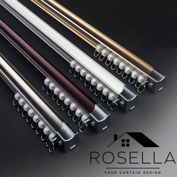 READY STOCK CURTAIN TRACKS! Aluminium Single Track (Curtain Track