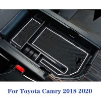 ❐▨ My good car For Toyota Camry 2018- 2022 Car Styling Plastic Interior Armrest Storage Box Organizer Case Container Tray