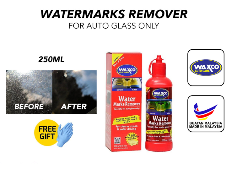 Waxco Water Marks Remover 250ml kereta window windshield car windscreen