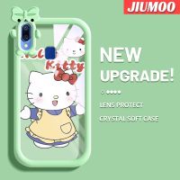 เคส JIUMOO สำหรับ VIVO Y95เคส Y91i Y91ลายการ์ตูนกระโปรงลาย Hello Kitty สีสันสดใสเคสกล้องลายมอนสเตอร์ขนาดเล็กนิ่มสำหรับเลนส์กันกระแทกแบบใสเคสมือถือความคิดสร้างสรรค์โปร่งใสเรียบง่ายฝาครอบป้องกันซิลิโคน