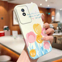 เคสสำหรับ Vivo Y02A Y02T All-Inclusive กรณีโทรศัพท์ฟิล์มออกแบบดอกไม้เปลือกแข็งคลุมทั้งหมดเคสป้องกันทนแรงกระแทกกล้อง