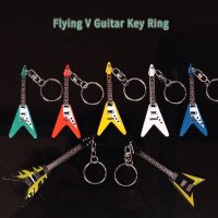 IM Guitar Wood Keychain Mini Guitar in Different Shape Flying V Guitar Shape ST Shape LP Guitar Shape