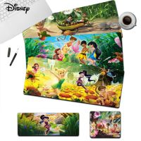 Disney Tinkerbell Mouse Pad Stock แผ่นรองเมาส์สำหรับเล่นเกมแล็ปท็อปขนาดเหมาะสำหรับขอบล็อคขนาดใหญ่